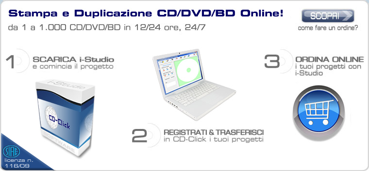 CD Click - Stampa CD - Duplicazione CD DVD