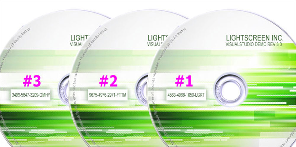 CD software con numero di serie