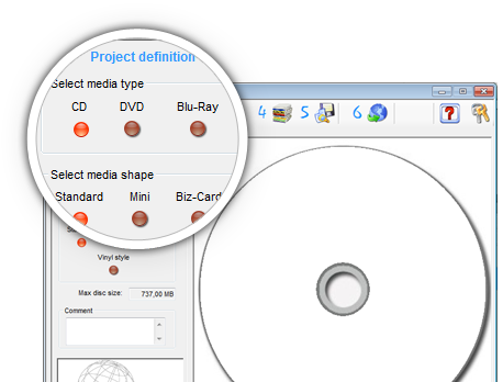 CDClick i-Studio: definisci il tuo progetto per la stampa e masterizzazione di CD DVD Blu Ray