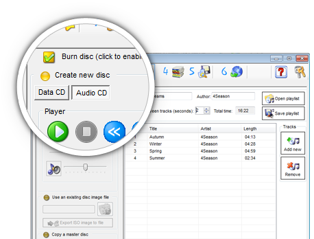 CDClick i-Studio: Come masterizzare il CD?